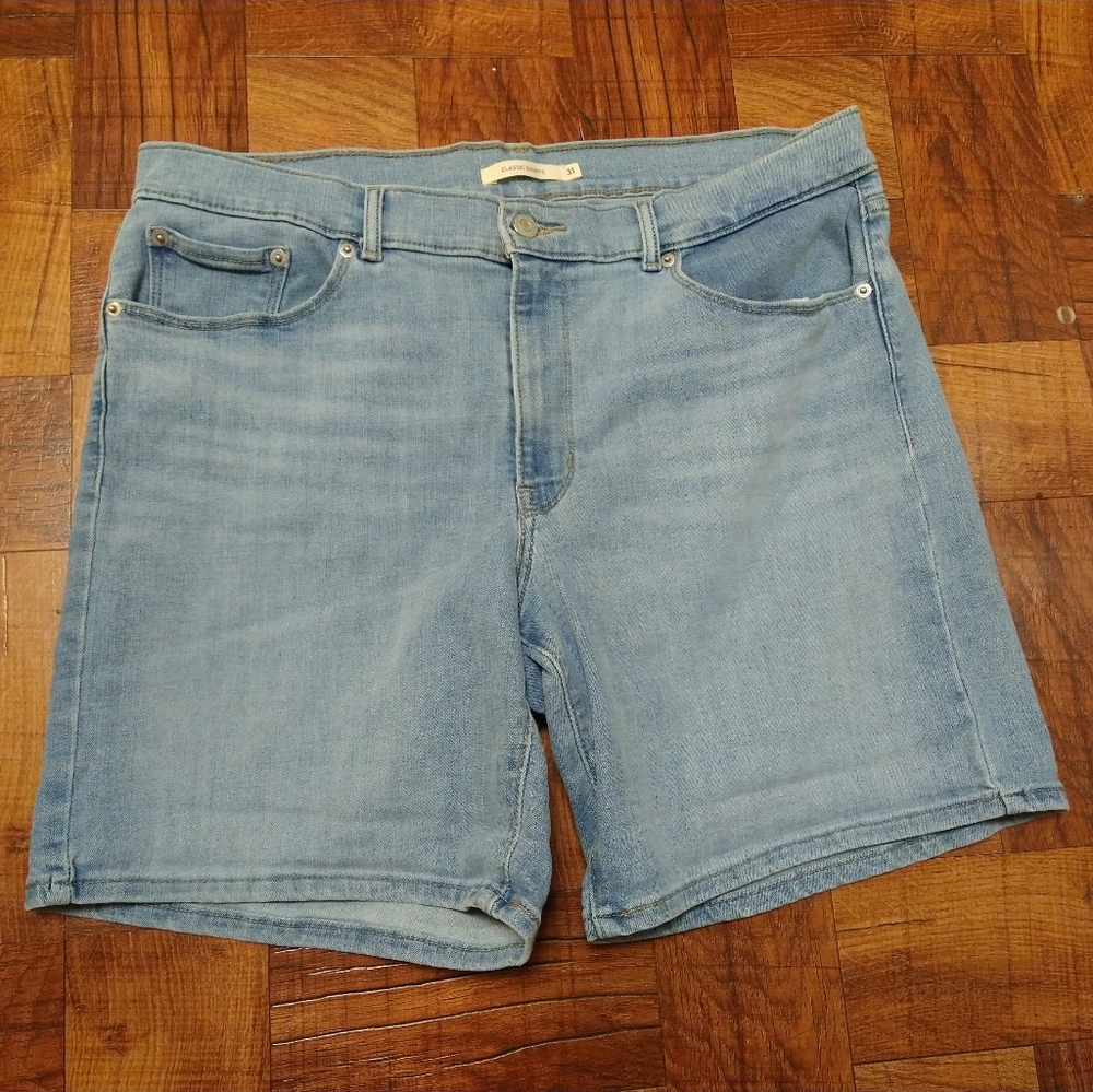 Levi's Light Blue Jean Classic Shorts Sz 31